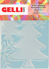 NEW Holiday Trees Stencil - Designed by Giovanna Zara! (5x7