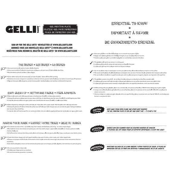 3” x 5” Gelli® Printing Plate