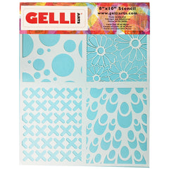 NEW Multi-Stencil - Designed to print with 8x10 Gelli Arts® printing plate