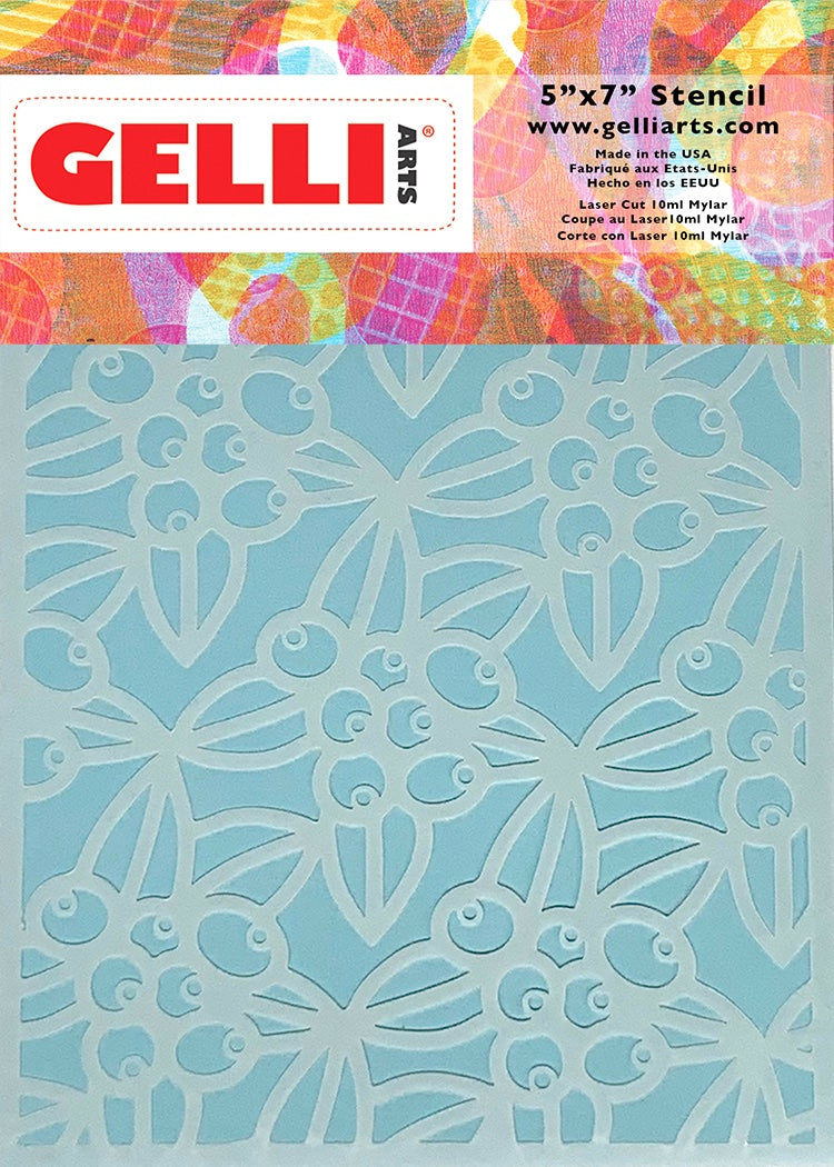 NEW Gaultheria Stencil - Designed by Marsha Valk! (5x7")