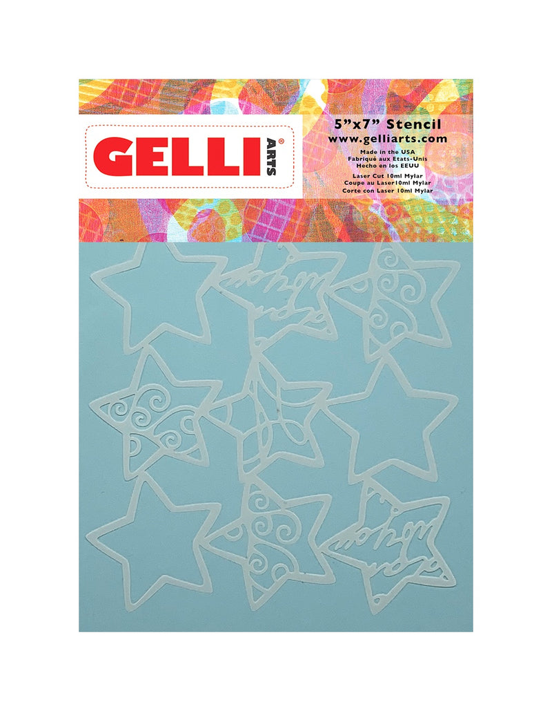 NEW Holiday Stars Stencil - Designed by Giovanna Zara! (5x7")