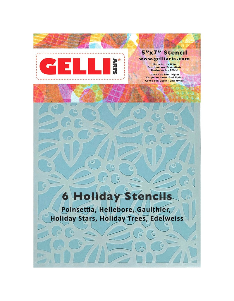 NEW Holiday Stencil Bundle  - Designed by Marsha Valk and Giovanna Zara! (5x7")