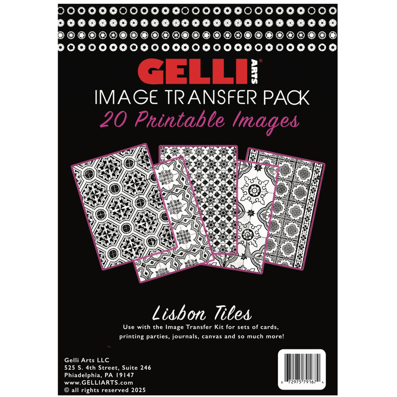 IT'S NEW!!!!  IMAGE TRANSFER PRINTABLES PACK - LISBON TILES