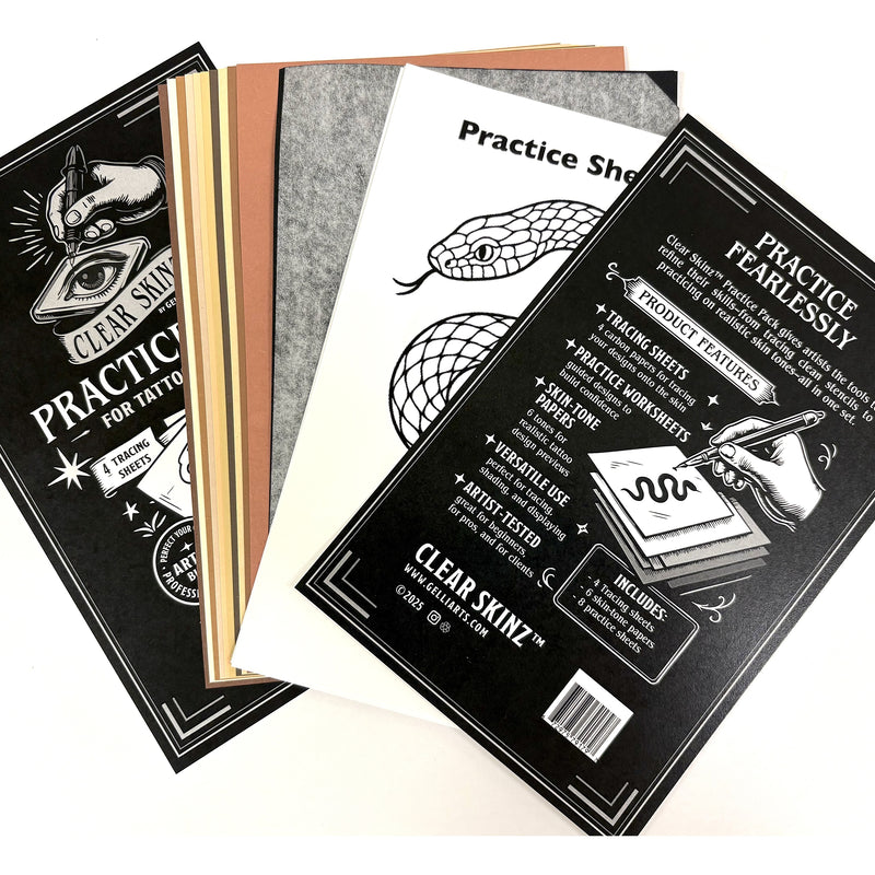 New! CLEAR SKINZ™ PRACTICE PACK  by GELLI ARTS®