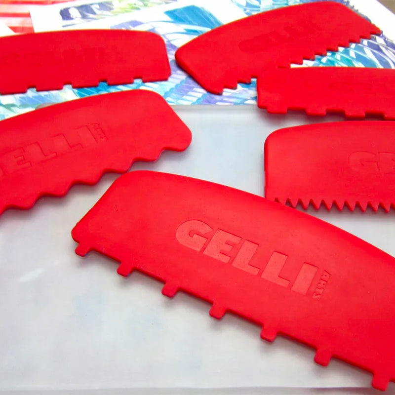 Large Printing Tools - Square Edge Tools - Set of 3 | Gelli Arts