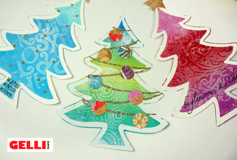 NEW Holiday Trees Stencil - Designed by Giovanna Zara! (5x7")