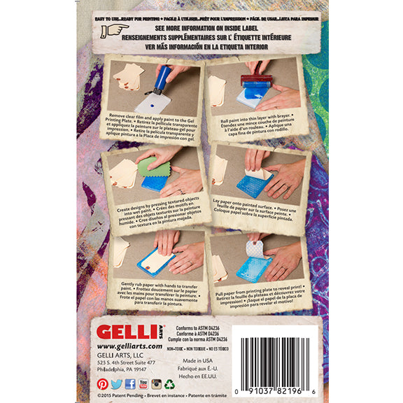 Gelli Arts - Gel Printing Plate  Gelli plate art, Gelli printing