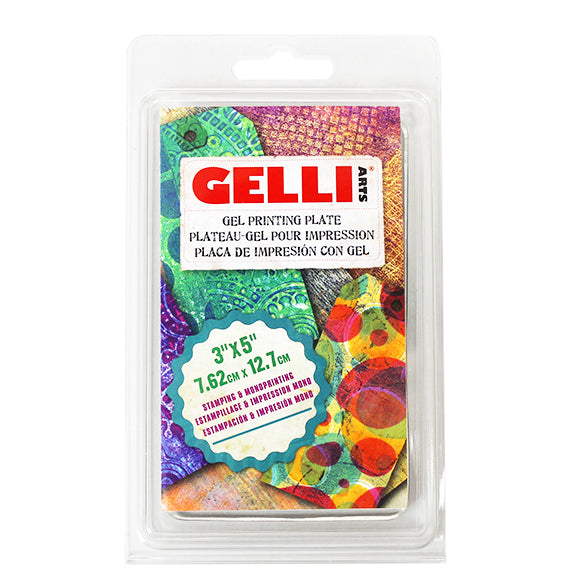Gelli Arts Stamping & Printing All in One DIY Craft Set with Gel Printing  Plate, Premium Acrylic Paint, Roller, Paper, Design Elements and Storage  Container- Create Unique Art Prints, Easy Clean Up 