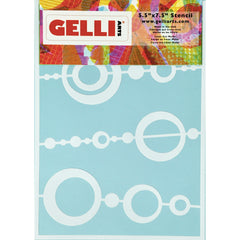 Bead Stencil - Designed to print with 5x7 Gelli Arts® printing plate