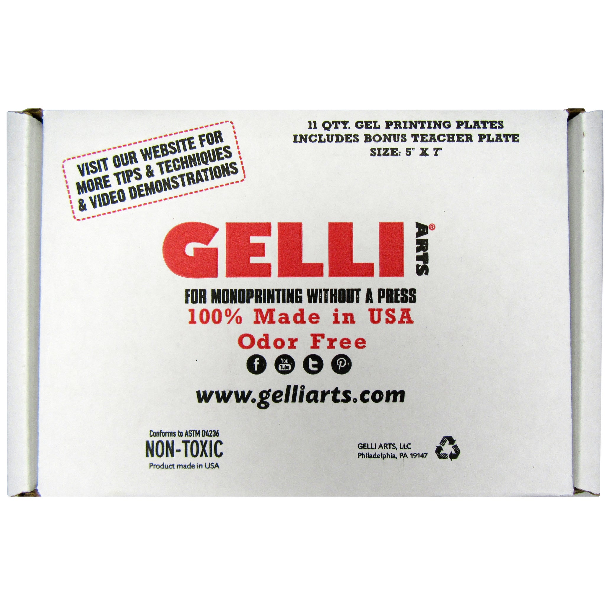 Gel Printing Plate - 5 in x 7 in