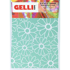Flower Stencil - Designed to print with 5x7 Gelli Arts® printing plate