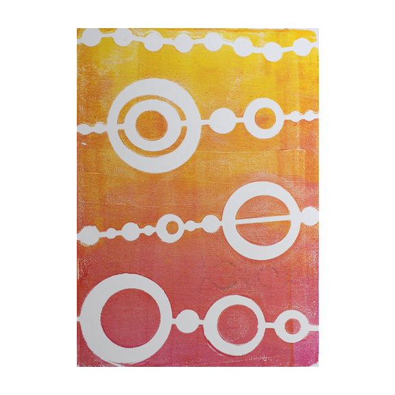 Bead Stencil - Designed to print with 5x7 Gelli Arts® printing plate