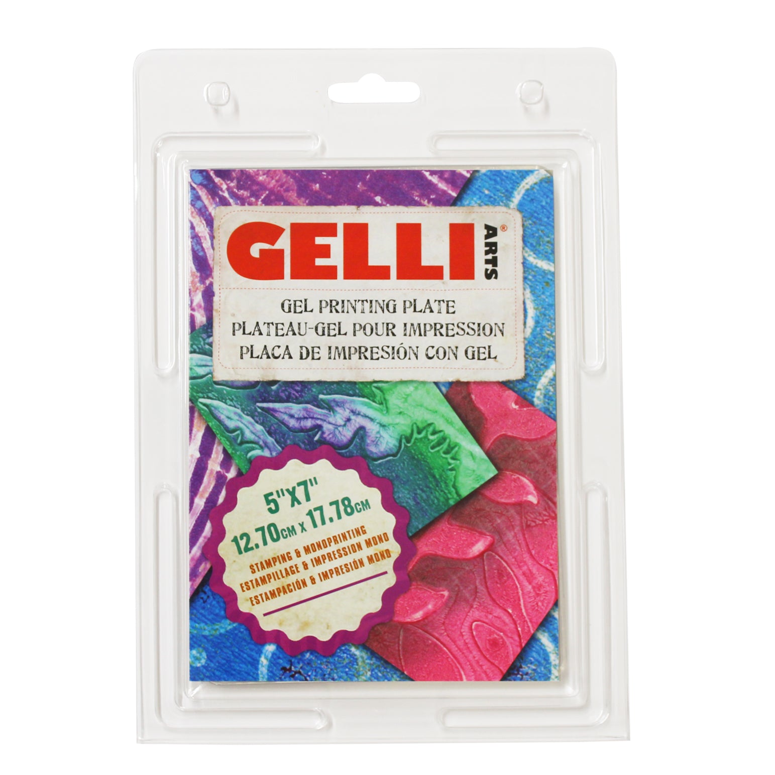 Gelli Arts Stamp Kit with Gel Plate Kit Stamping and Printing  Kit, DIY Stamp Kit, Stamp Making Kit with 5 X 5 Gel Printing Plate and Printmaking  Supplies, Make Your Own