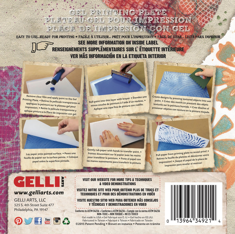 6 x 6 Gelli® Printing Plate