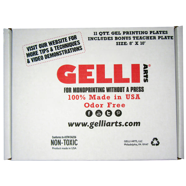  Gelli Arts, placa de gel de impresión de 8 x 10 pulgadas : Arte  y Manualidades