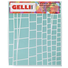 Ladder Stencil - Designed to print with 8x10 Gelli Arts® printing plate