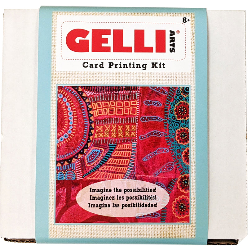 Gelli Arts Stamp Kit with Gel Plate Kit Stamping and Printing Kit