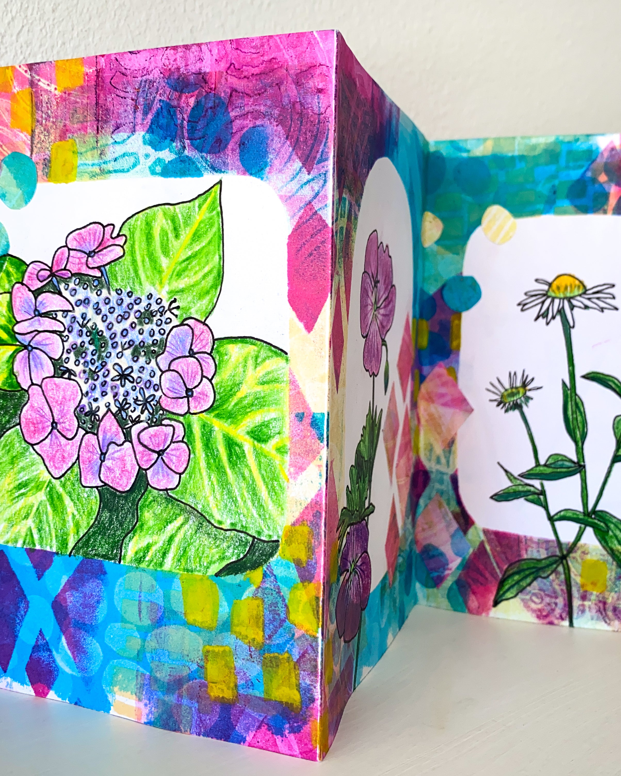 Gelli Arts® Printing with Folded Paper!! - Printing Projects