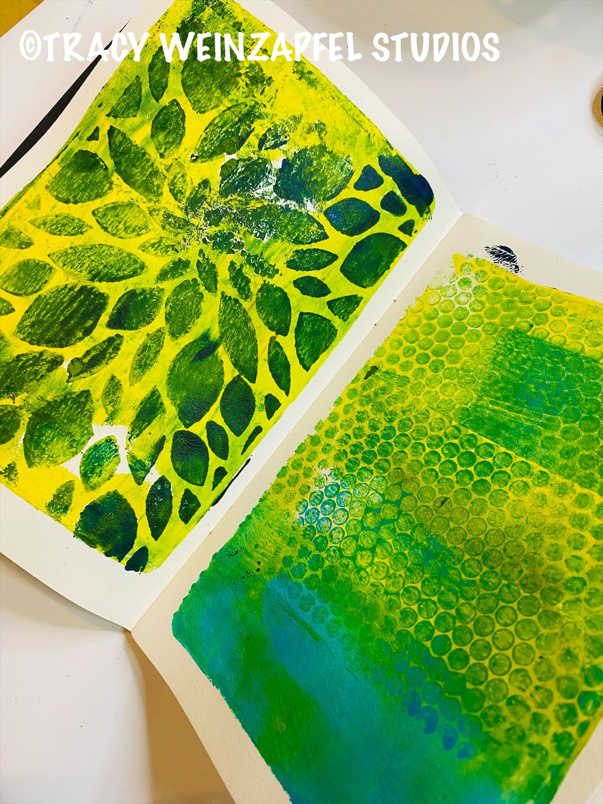 StencilGirl Talk: Make a Gelli Printed Mini Art Journal