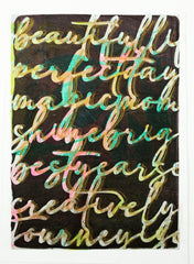 Script Stencil - Designed by Giovanna Zara! (5x7