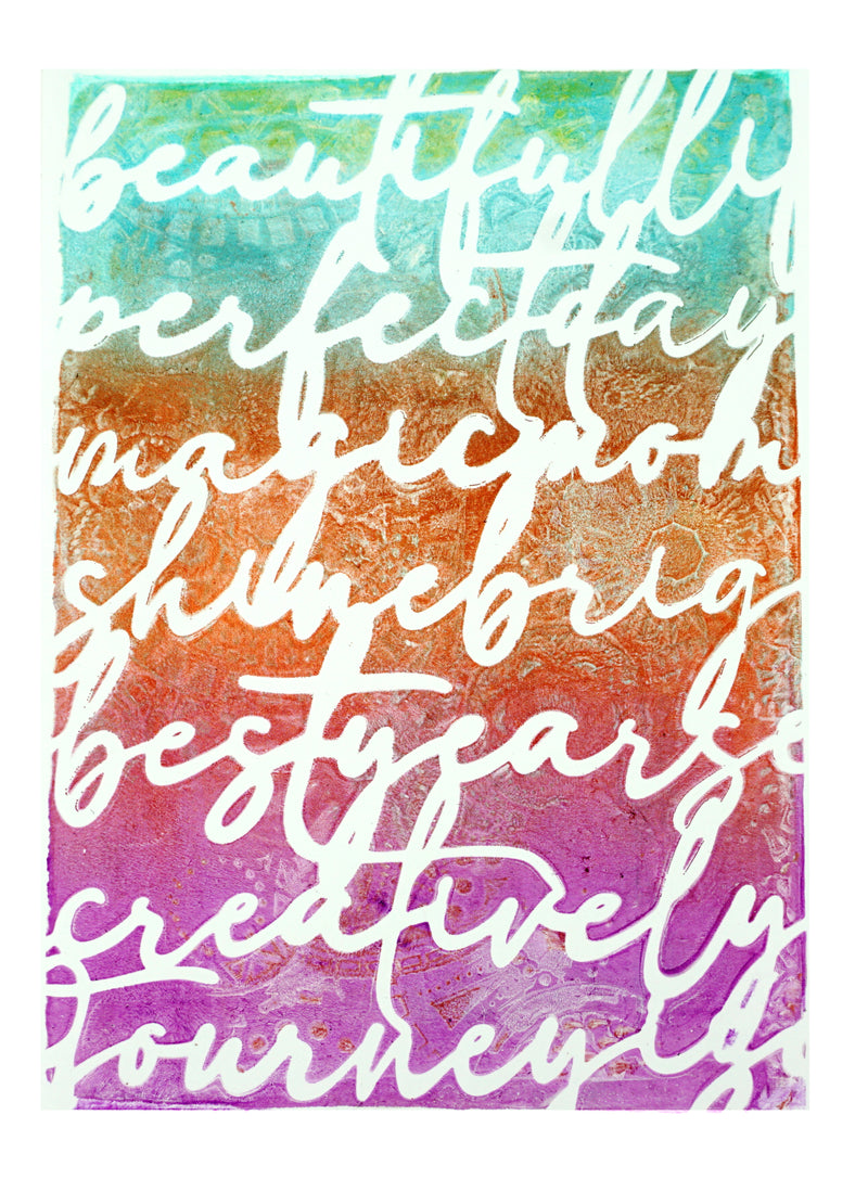 Script Stencil - Designed by Giovanna Zara! (5x7")