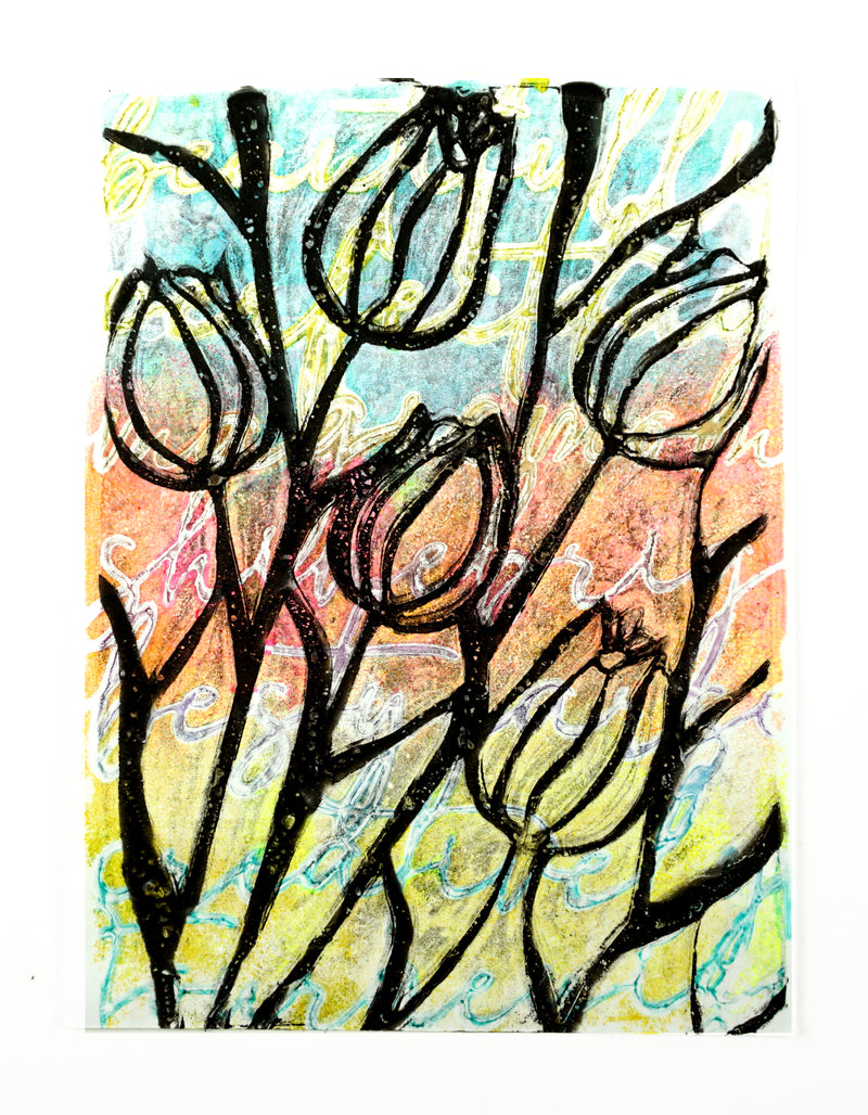 Tulip Stencil - Designed by Giovanna Zara! (5x7")